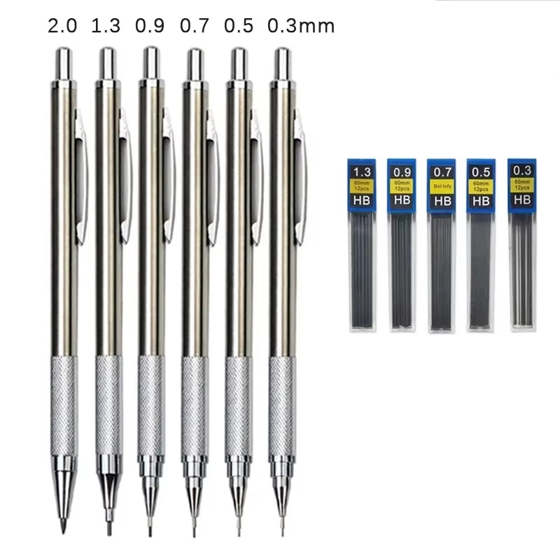Mechanical Pencil 0.3 - Pensil Mekanik Logam 0.3 0.5 0.7