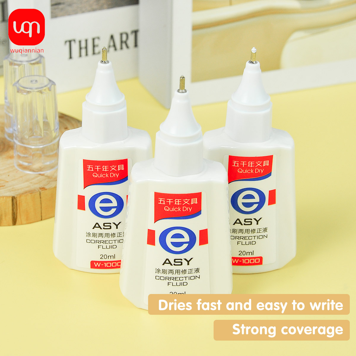 Correction Pen Fine - Cairan Koreksi Cepat Kering WQN, 20ml,