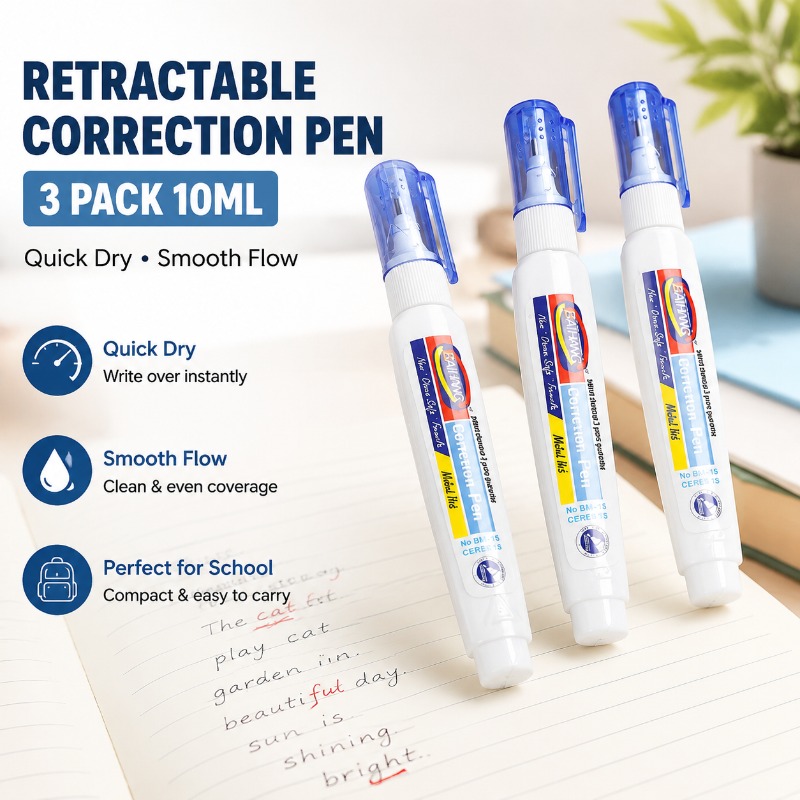 Correction Pen Fine - Cairan Koreksi Cepat Kering Penghapus Cair