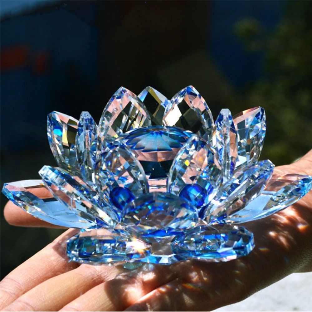 Patung bunga Lotus kristal, de - Paper Weight Crystal ulasan dan harga